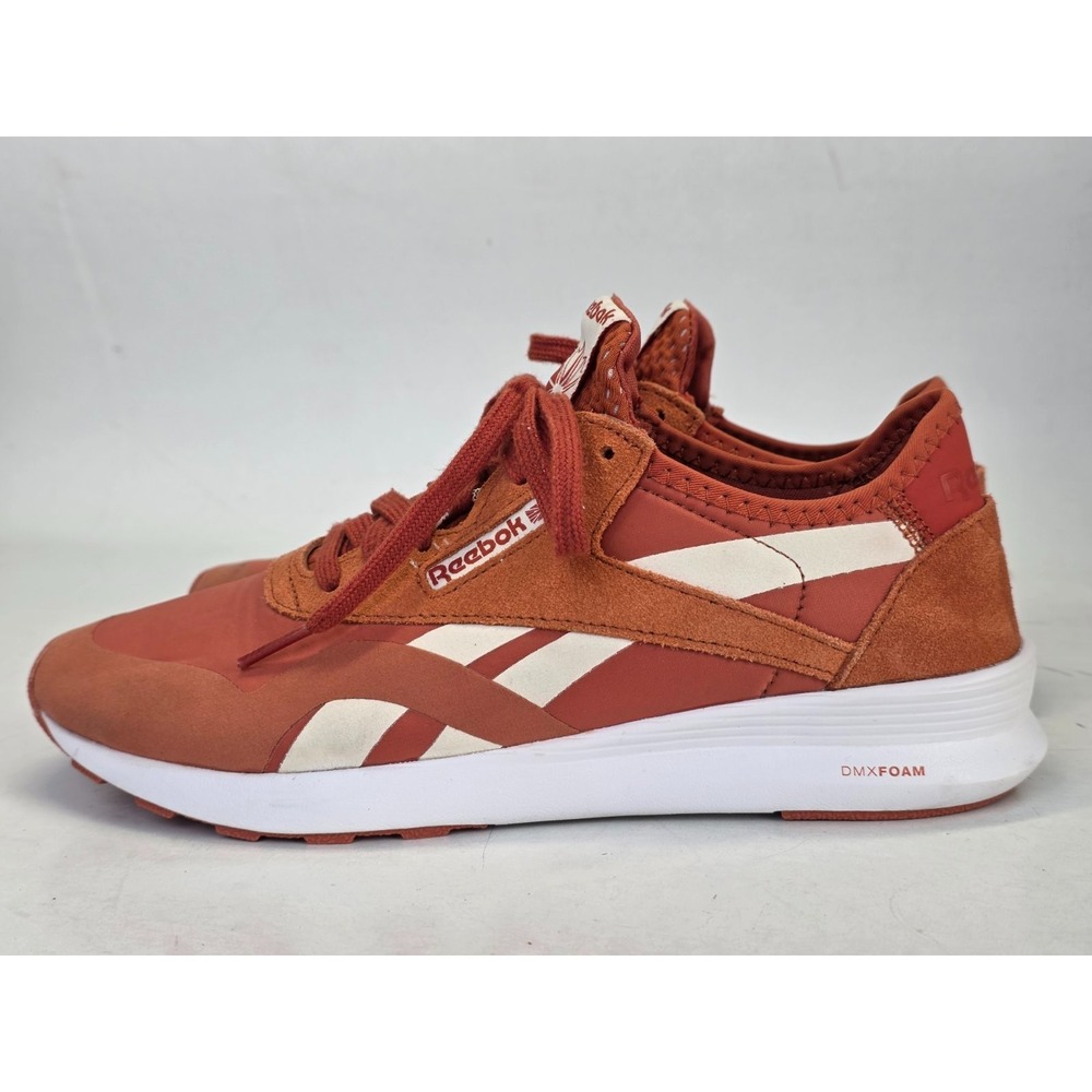 Reebok Womens Sneakers Size 8.5 Orange Classic Nylon Suede Walking Shoes CN5114 - Picture 8 of 14